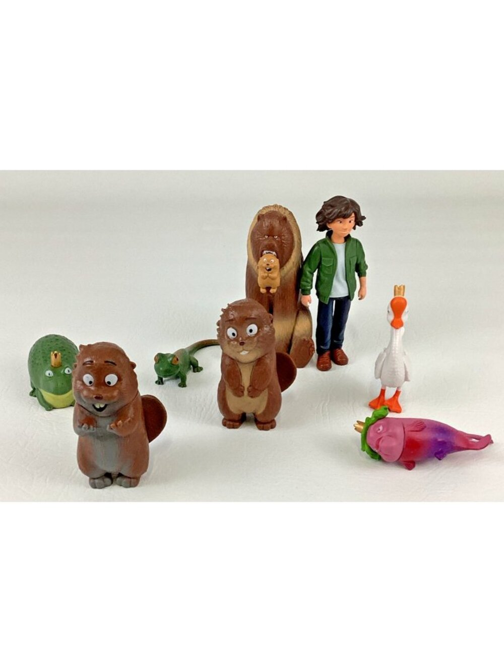Disney Hoppers Figures Bear Beaver Fish Frog Goose Bundle Lot Toys 2026